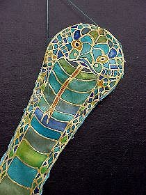 Seidenmalerei-Schlange